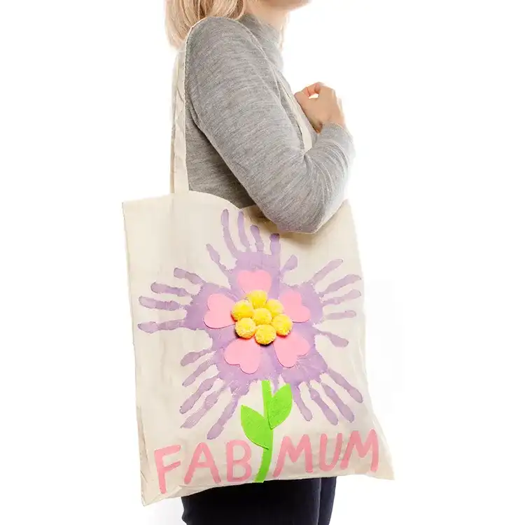 Handprint Flower Bag craft activity