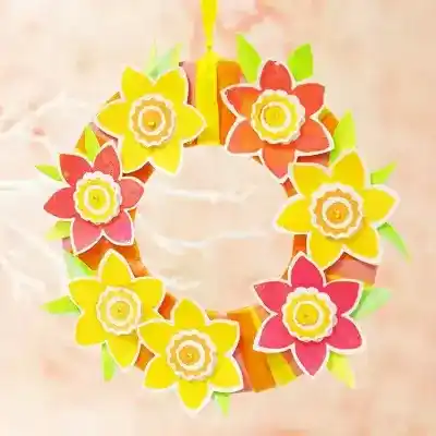 Floral Wreath craft activity