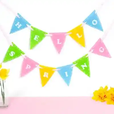 Hello Spring Bunting craft activity