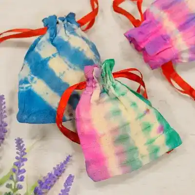 Mini Tie-Dye Gift Bags craft activity