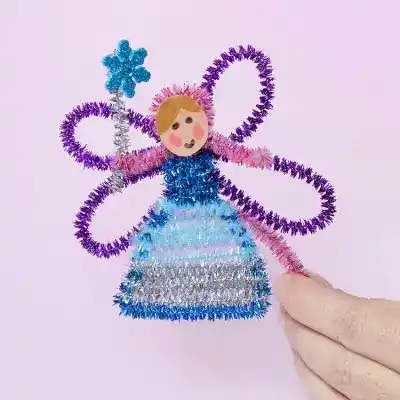 Glitter Pipe Cleaner Fairy craft activity