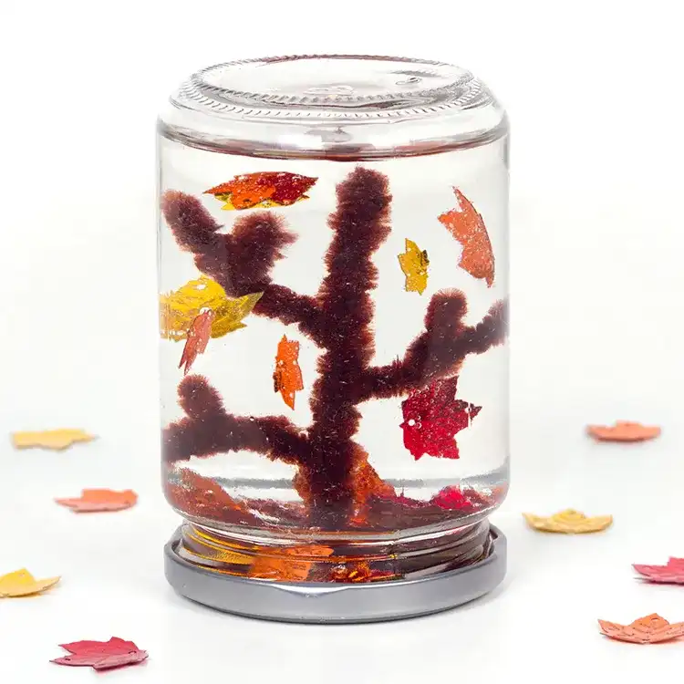 Falling Leaves Jar craft activity