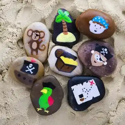 Pirate Story Stones craft activity