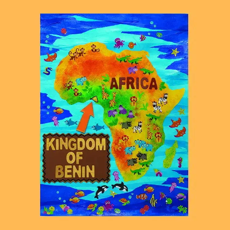 Kingdom of Benin Map craft activity