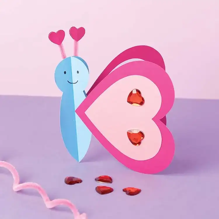 Butterfly Heart Card craft activity