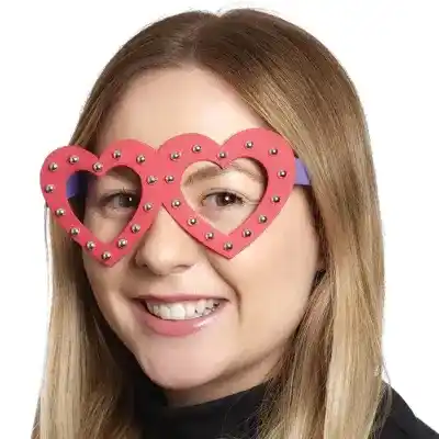 Heart Glasses craft activity