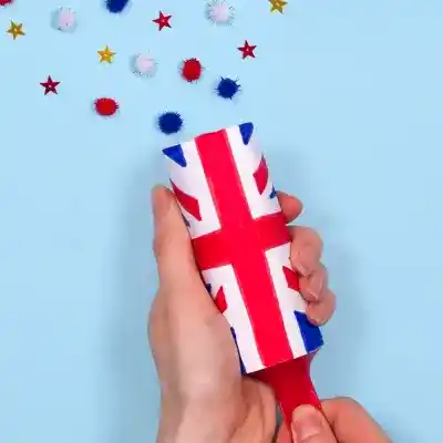 Union Jack Celebration Popper craft activity