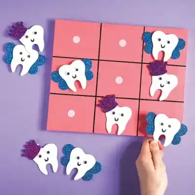Tooth Fairy Tic -Tac -Toe craft activity
