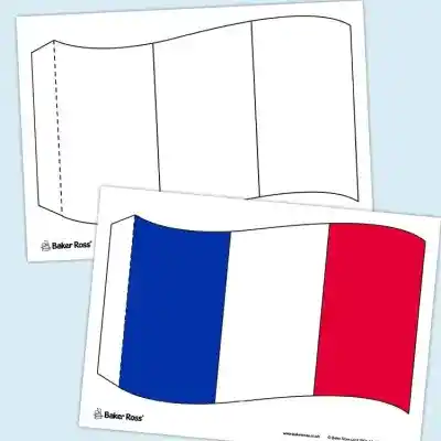 French Flag craft activity