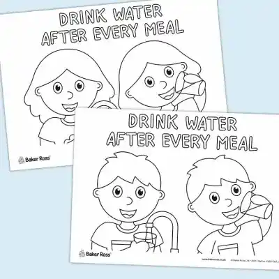 Drink Water Poster craft activity