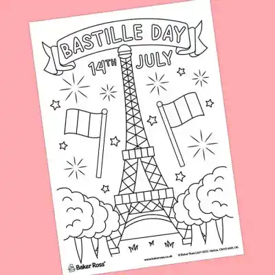 Bastille Day Poster craft activity