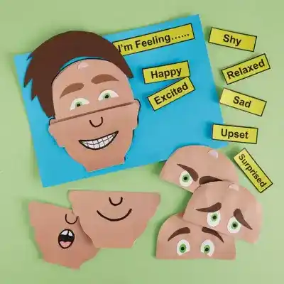 Emotions Mix & Match Board craft activity