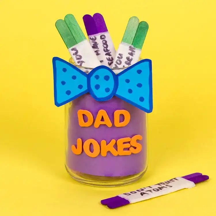 Dad Jokes Jar craft activity