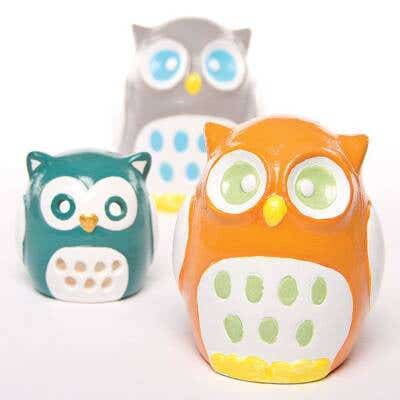 Ceramic Owl Collection craft activity