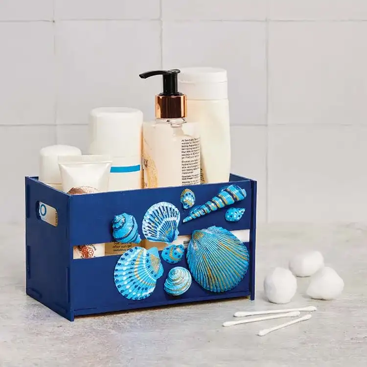 Coastal Bathroom Crates craft activity