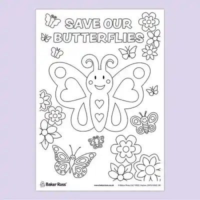 Save Our Butterflies craft activity