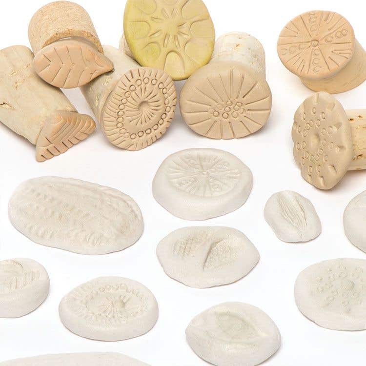 Handmade Polymer Clay Stamps For Clay Projects craft activity