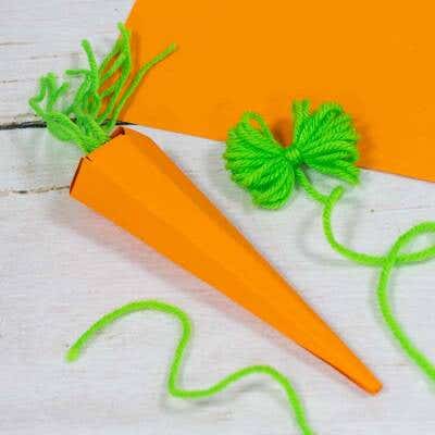 3D Card Carrot craft activity
