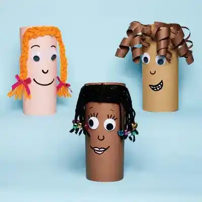 Cardboard Tube People craft activity