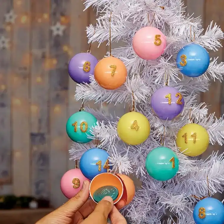 Pastel Advent Baubles craft activity