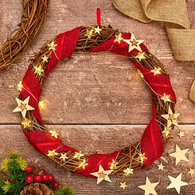 Christmas Star Wreath craft activity