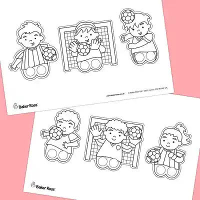 Football Finger Puppets craft activity
