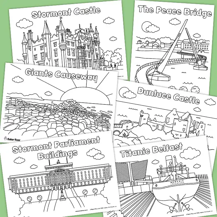 Landmarks of Northern Ireland craft activity