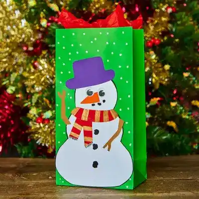 Snowman Party Bag craft activity