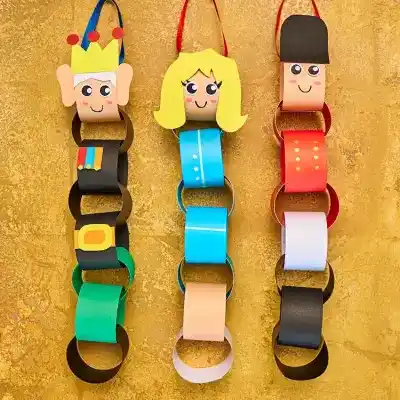 Coronation Paper Chains craft activity