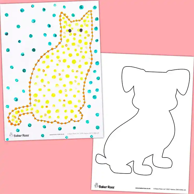 Pet Dot Painting craft activity