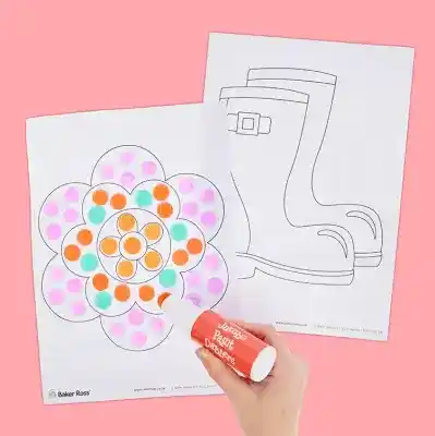 Spring Dot Marker Painting craft activity