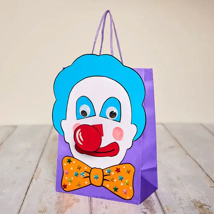 Clown Gift Bag craft activity