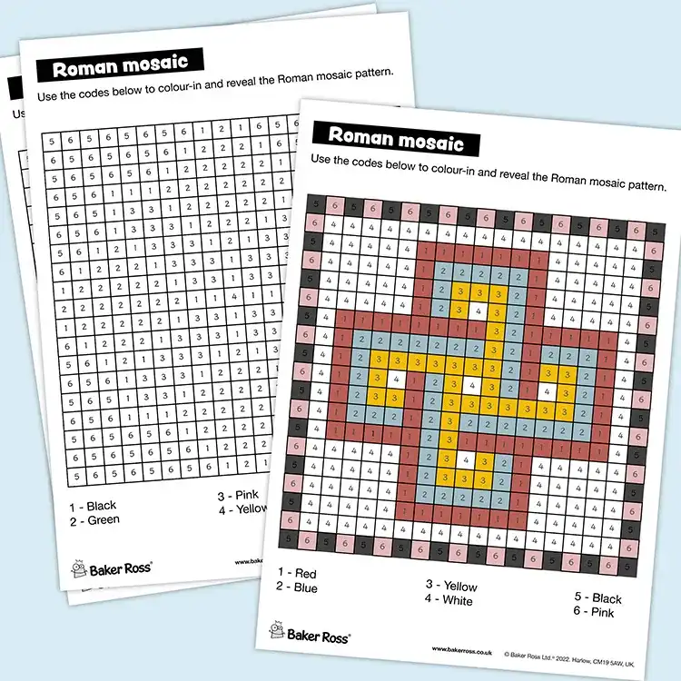 Roman Mosaics craft activity