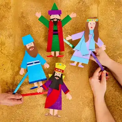 Purim Puppets craft activity