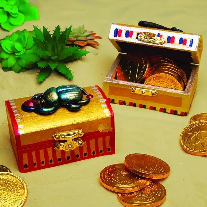 Egyptian Treasure Chests craft activity