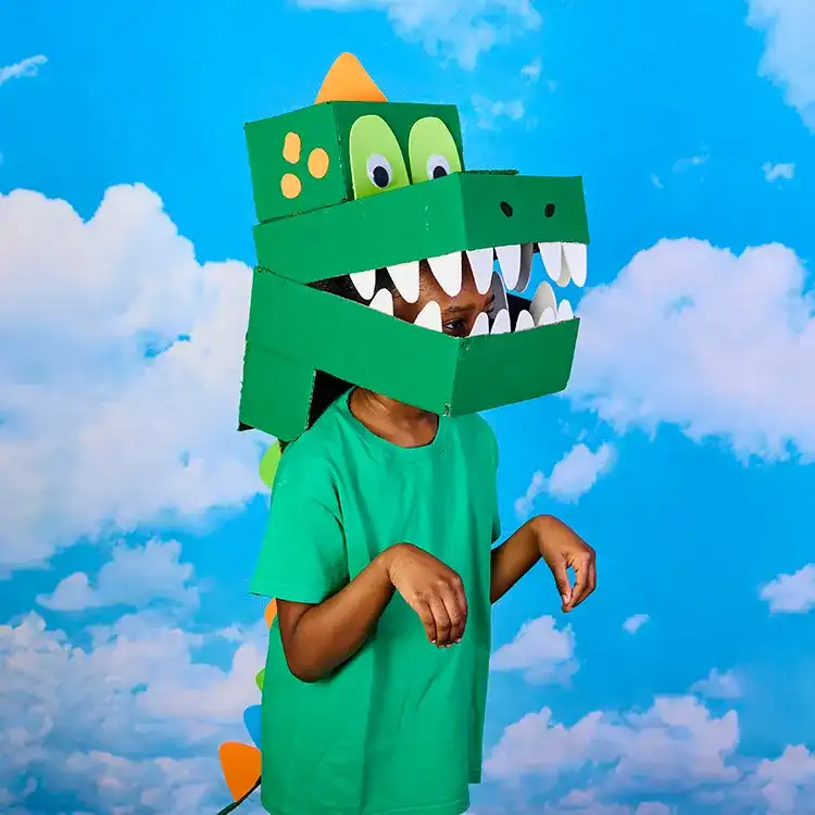 Dinosaur Box Costume craft activity