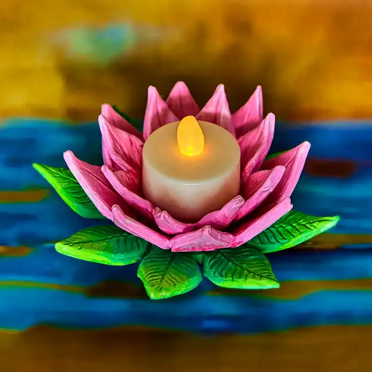 Lotus Candle Holder craft activity