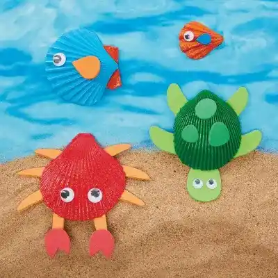 Shell Creatures craft activity
