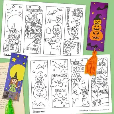 Halloween Bookmarks craft activity