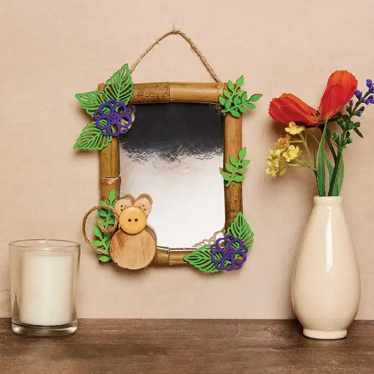 Harvest Mouse Mirror Decoration craft activity