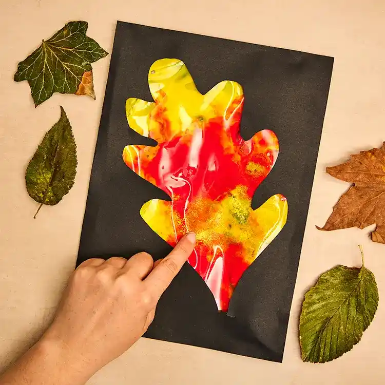 Sensory Leaves craft activity