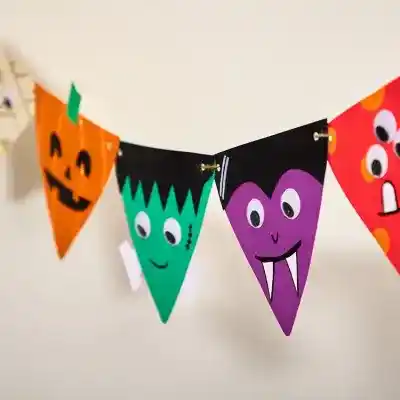 Halloween Bunting craft activity