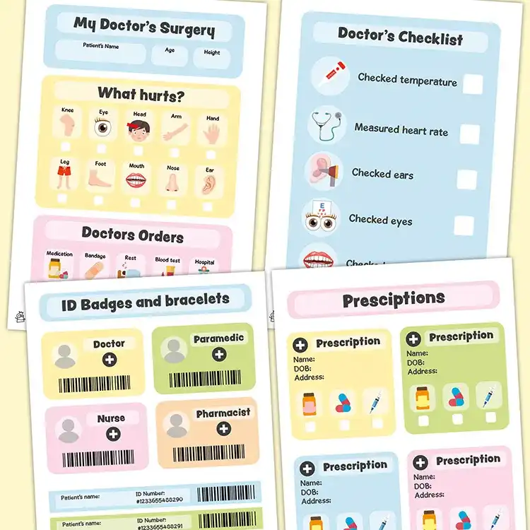 Doctors Pretend Play craft activity