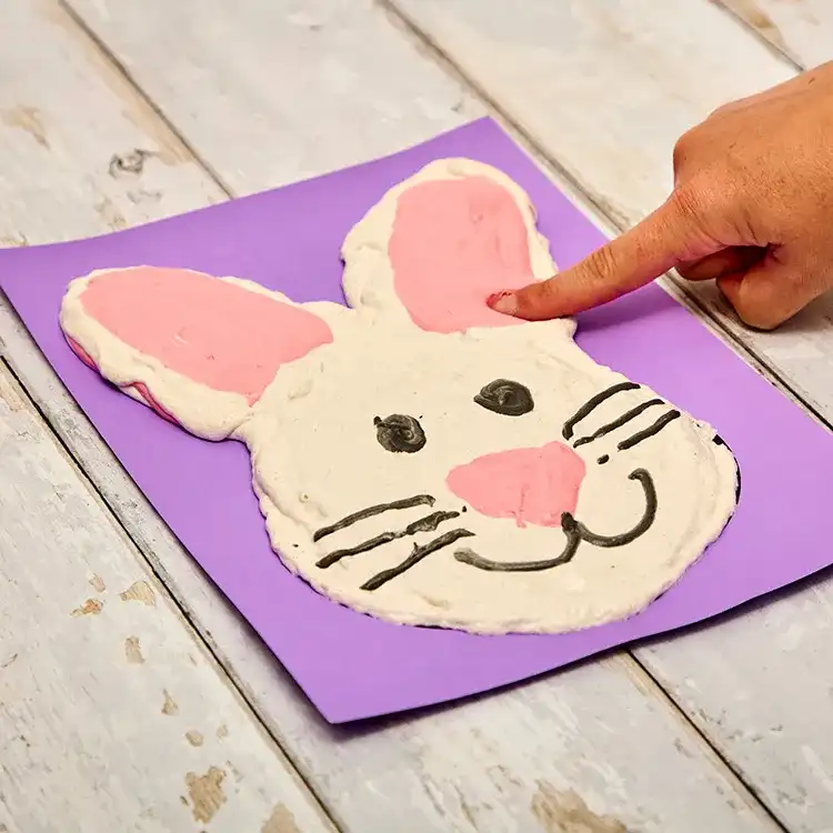 Bunny Puffy Painting craft activity