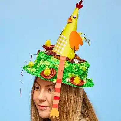 Chick Easter Bonnet craft activity