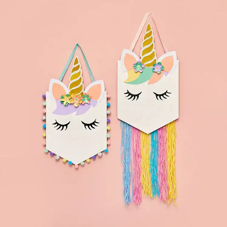 Unicorn Hanging Banner craft activity