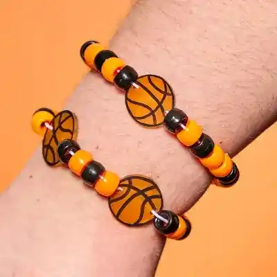 Shrink Art Basketball Bracelet craft activity