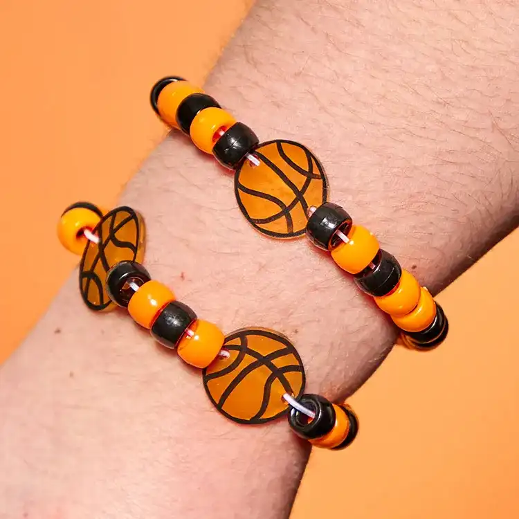 Shrink Art Basketball Bracelet craft activity