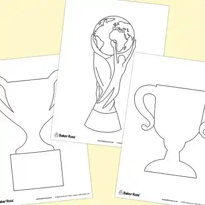 Football Trophy Pictures craft activity