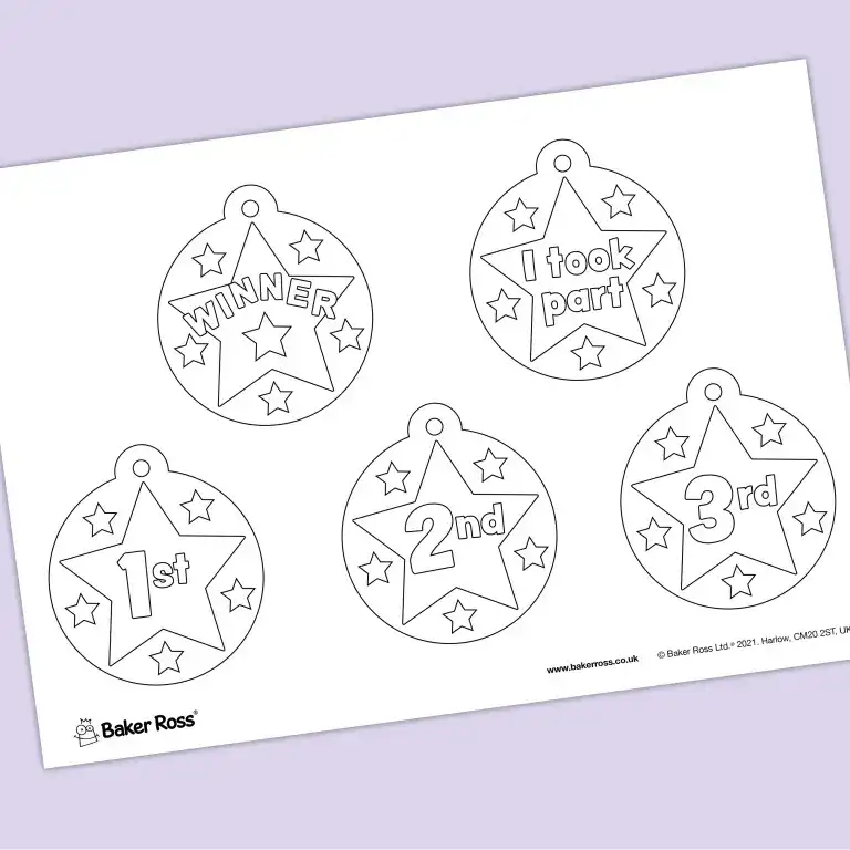 Sports Day Medals craft activity